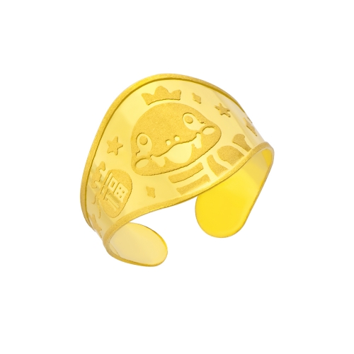 순금 뱀 돌반지 1g